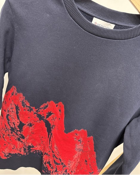 Mikina dětská Moncler Enfant modrá